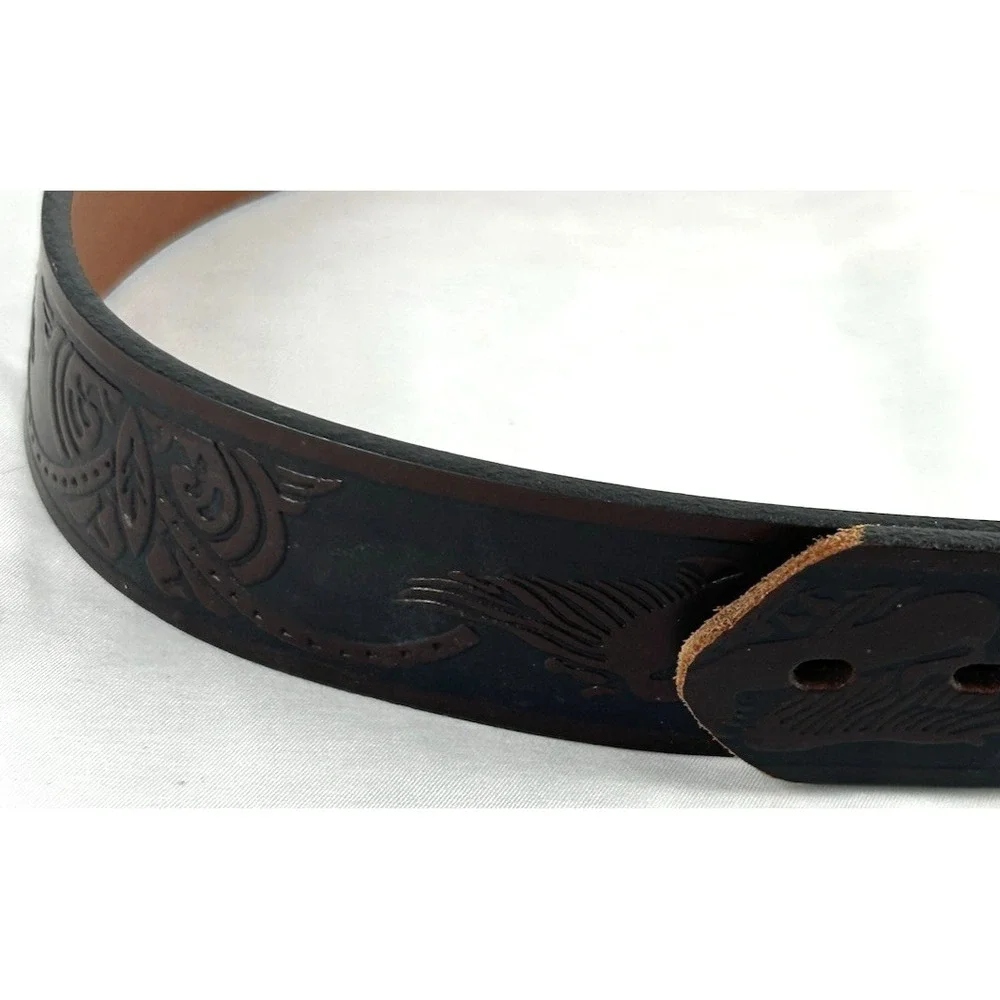 Wrangler embossed leather